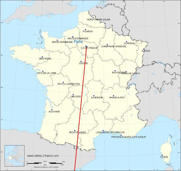 Distance Château-Thierry Paris sur la carte de France