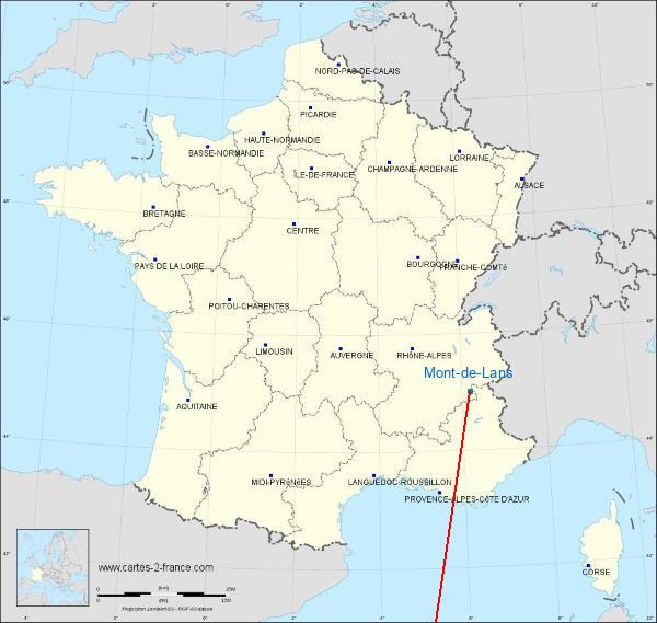 Distance Gap Les Deux Alpes sur la carte de France