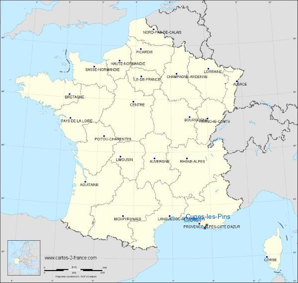 Distance La Ciotat Cuges-les-Pins sur la carte de France