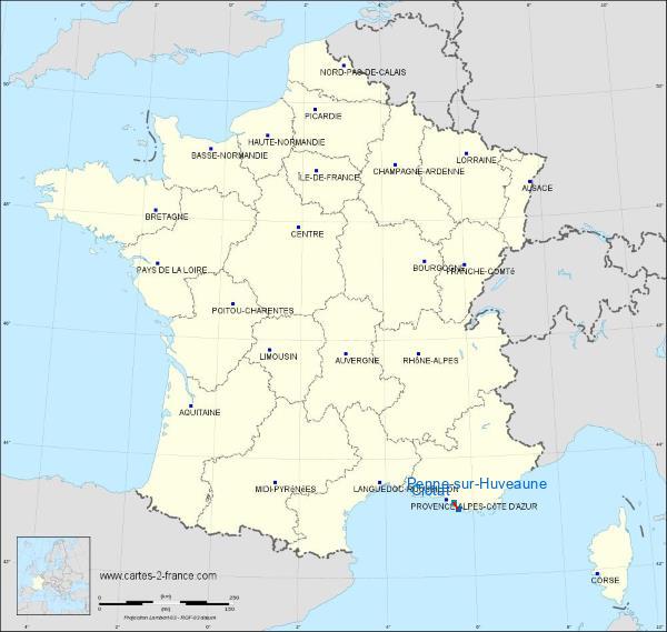 Distance La Ciotat La Penne-sur-Huveaune sur la carte de France