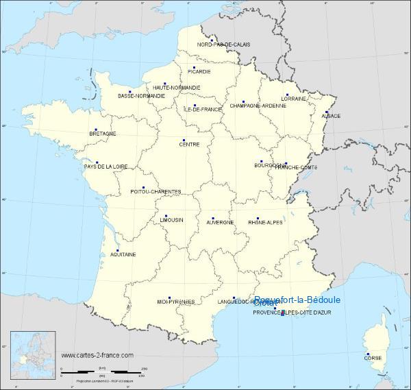 Distance La Ciotat Roquefort-la-Bédoule sur la carte de France