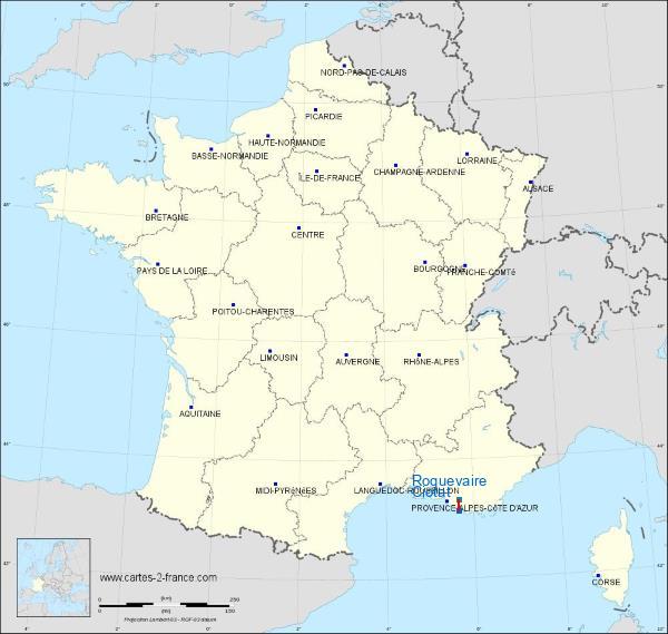 Distance La Ciotat Roquevaire sur la carte de France