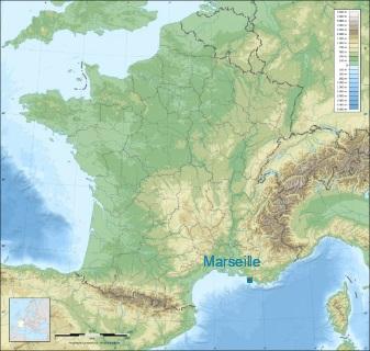 Distance entre de Marseille 11 et Saint-Barnabé sur la carte de France