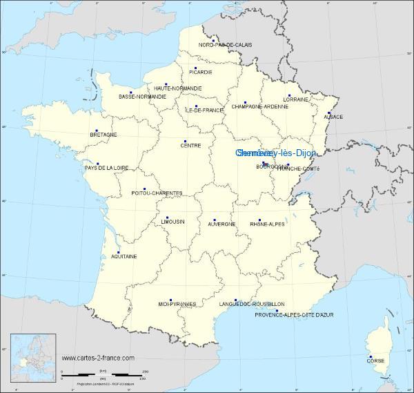 Distance Chenôve Sennecey-lès-Dijon sur la carte de France