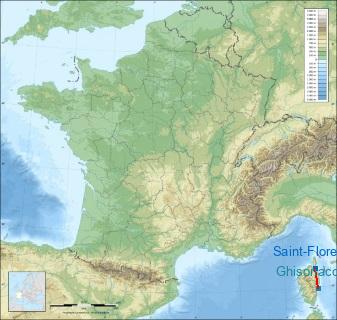 Distance entre de Saint-Florent et Ghisonaccia Alzitone Airport sur la carte de France