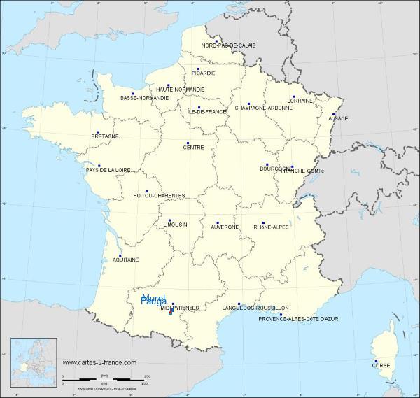 Distance Muret Le Fauga sur la carte de France