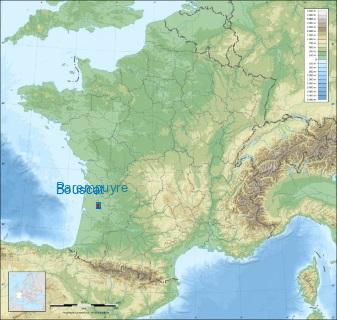 Distance entre de Le Bouscat et Parempuyre sur la carte de France