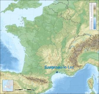Distance entre de Castelnau-le-Lez et Juvignac sur la carte de France
