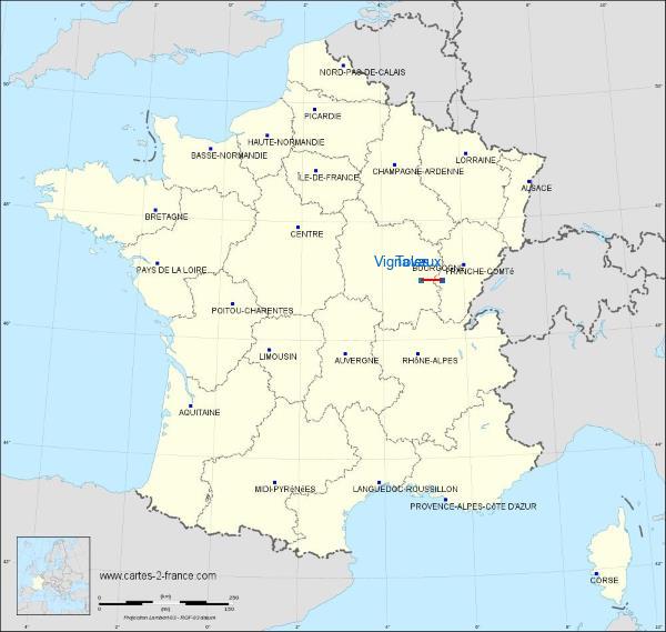 Distance Dole–Jura Airport Beaune-Challanges sur la carte de France