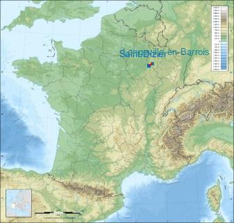 Distance entre de Saint-Dizier et Longeville-en-Barrois sur la carte de France