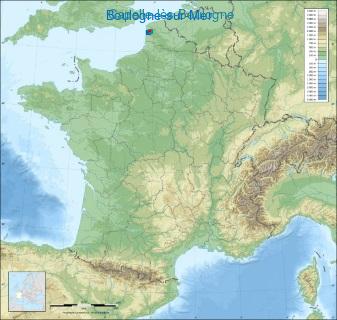 Distance entre de Boulogne-sur-Mer et La Capelle-lès-Boulogne sur la carte de France