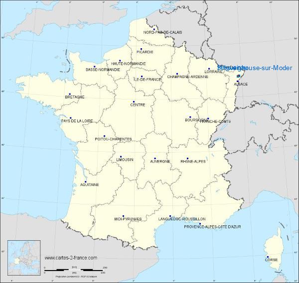 Distance Haguenau Schweighouse-sur-Moder sur la carte de France