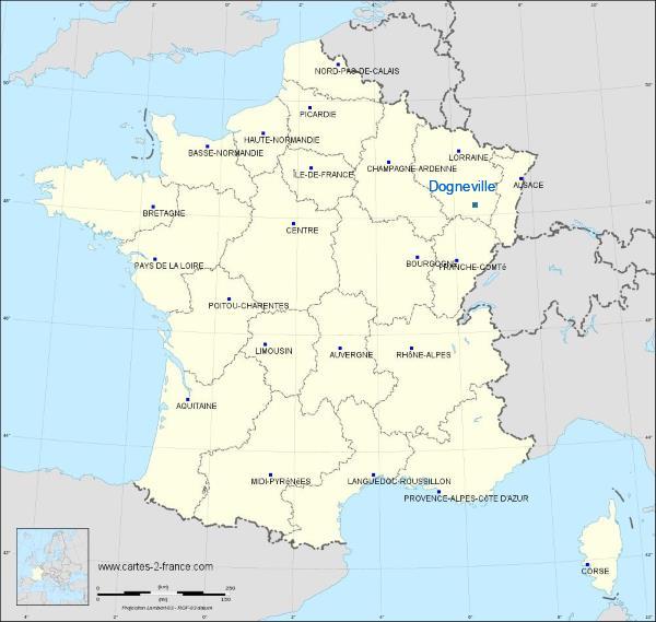 Distance Epinal-Dogneville Epinal-Dogneville sur la carte de France