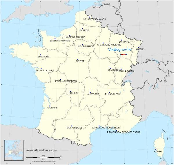 Distance Epinal-Dogneville Vittel Champ De Course Airport sur la carte de France